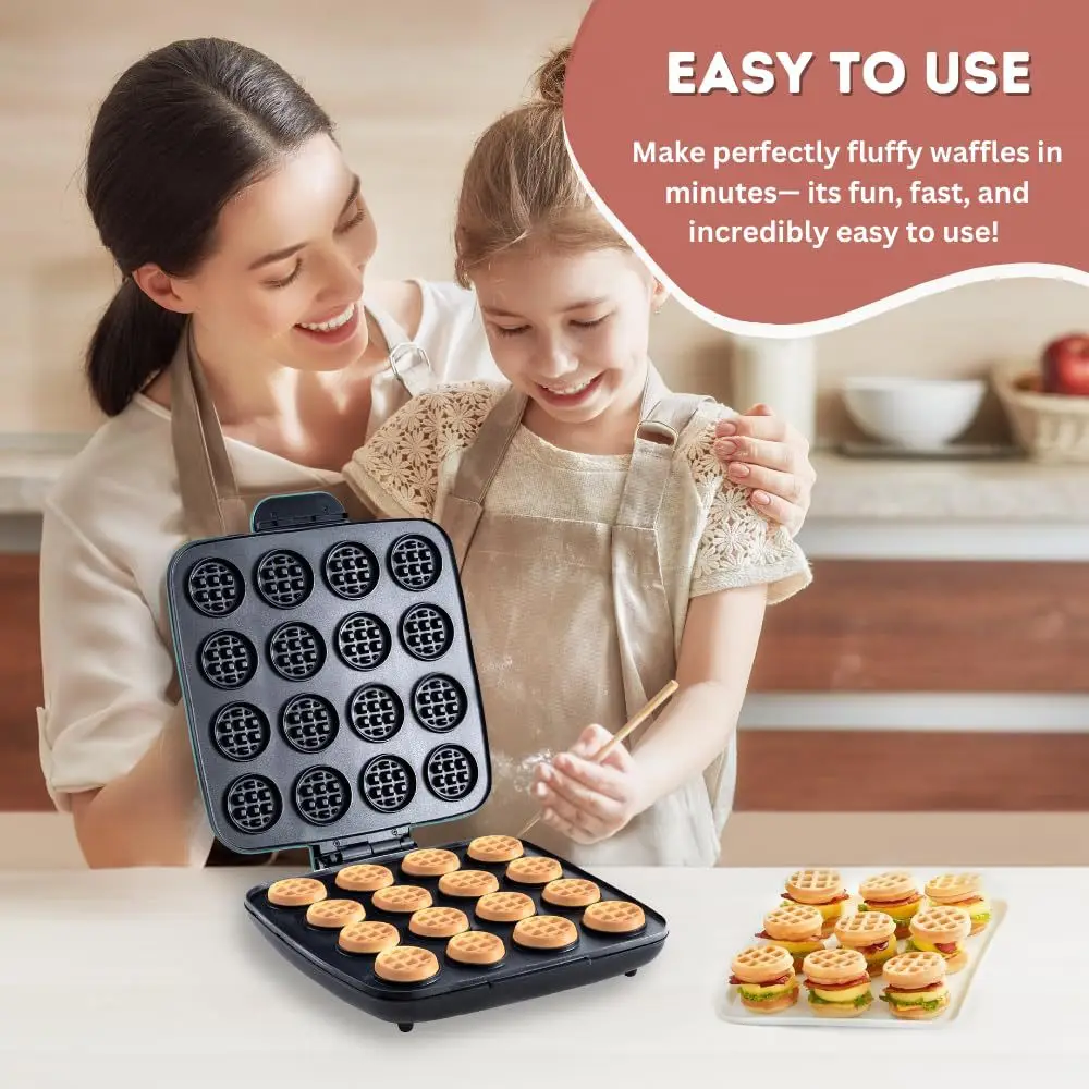 Sandwich Press Grill - Macchina per Waffle a 16 Fori,