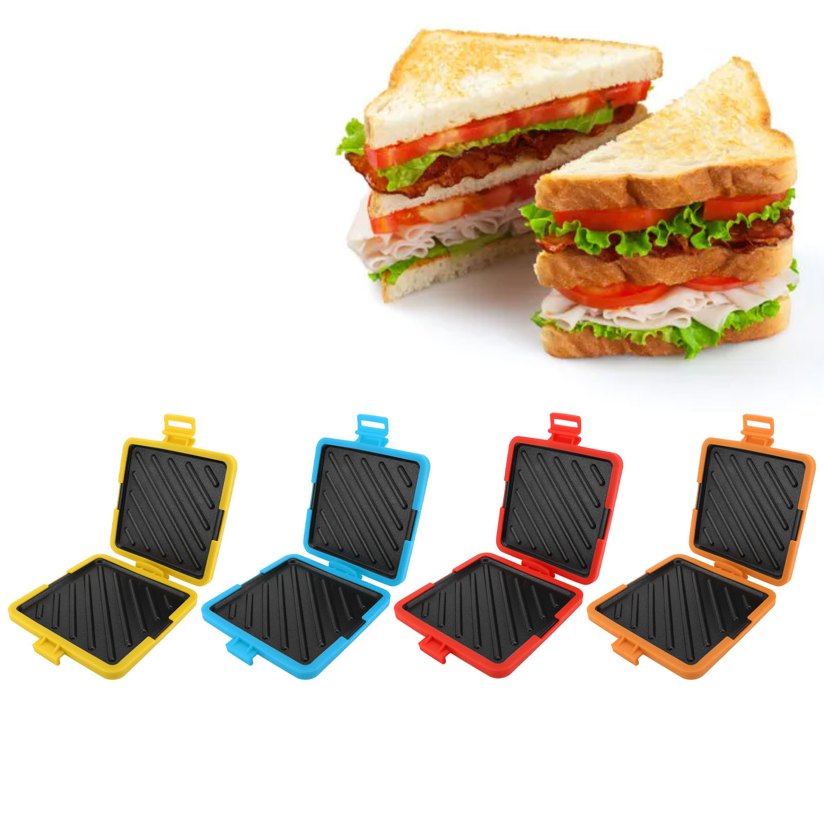 Sandwich Press Grill - Toastie Maker Microonde Toastie Sandwich Maker