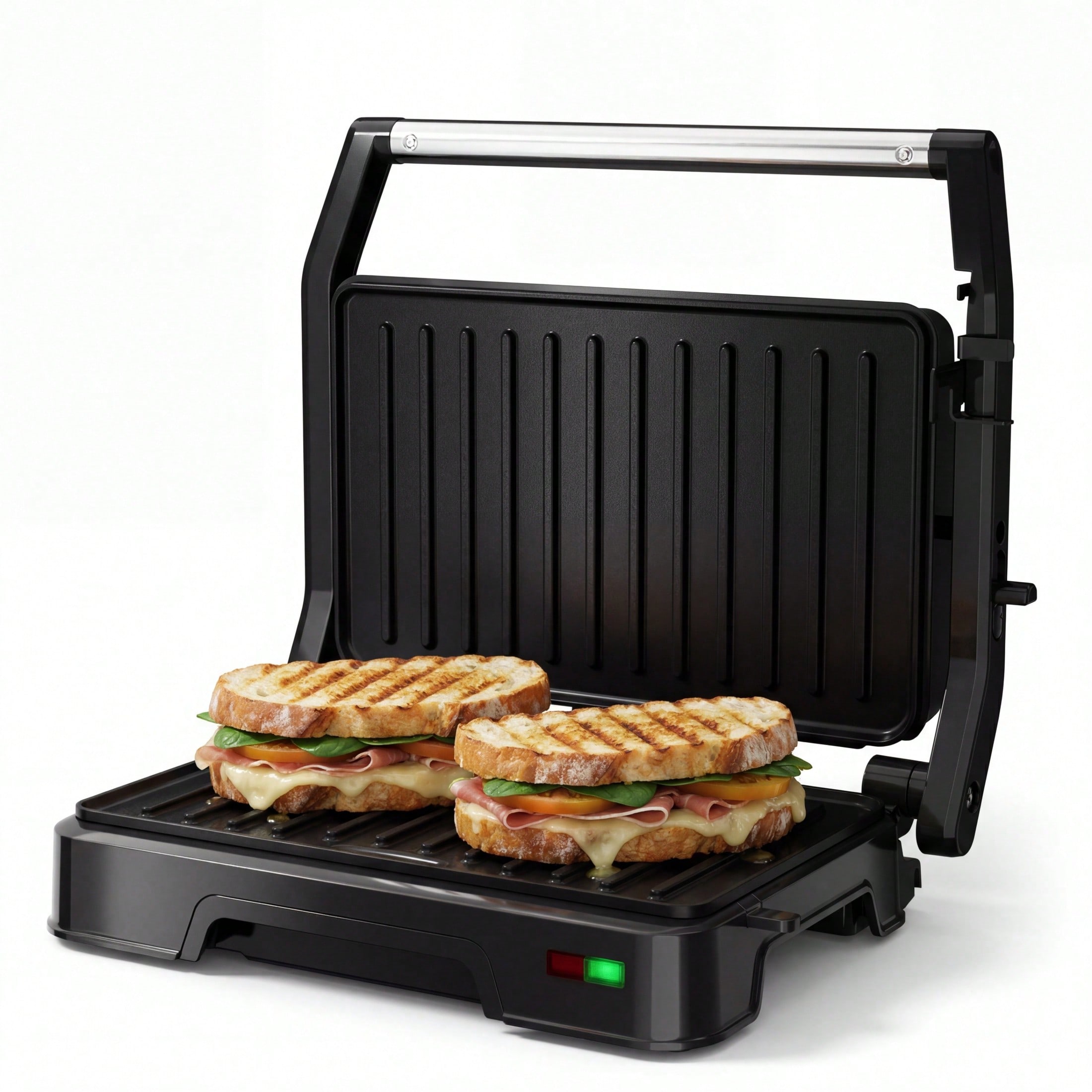 Sandwich Press Grill - Pressa per panini a 2 fette,