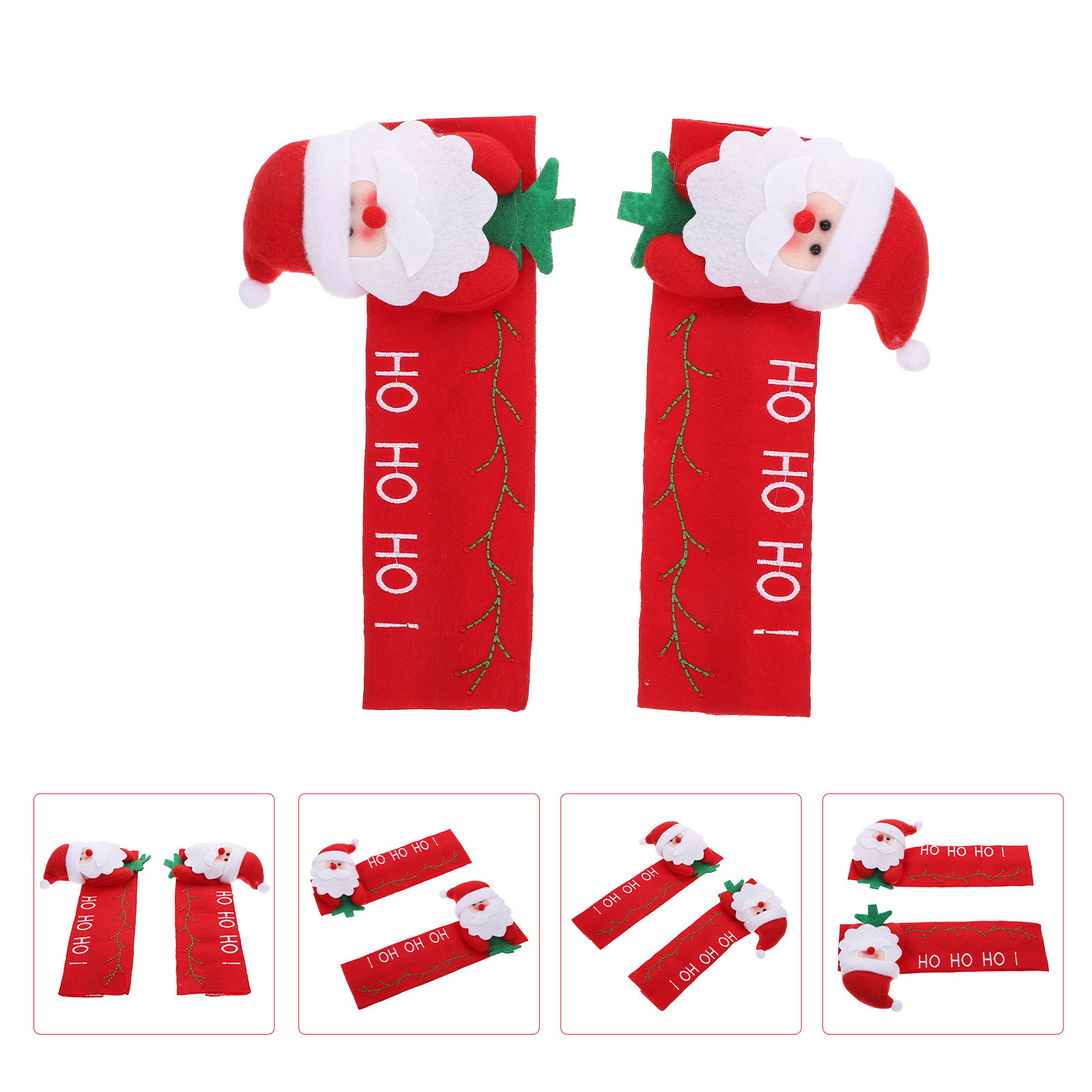 Kitchen Appliances For.Xmas - 2 Pezzi Copri-Maniglie Frigorifero Natalizie Decorative,