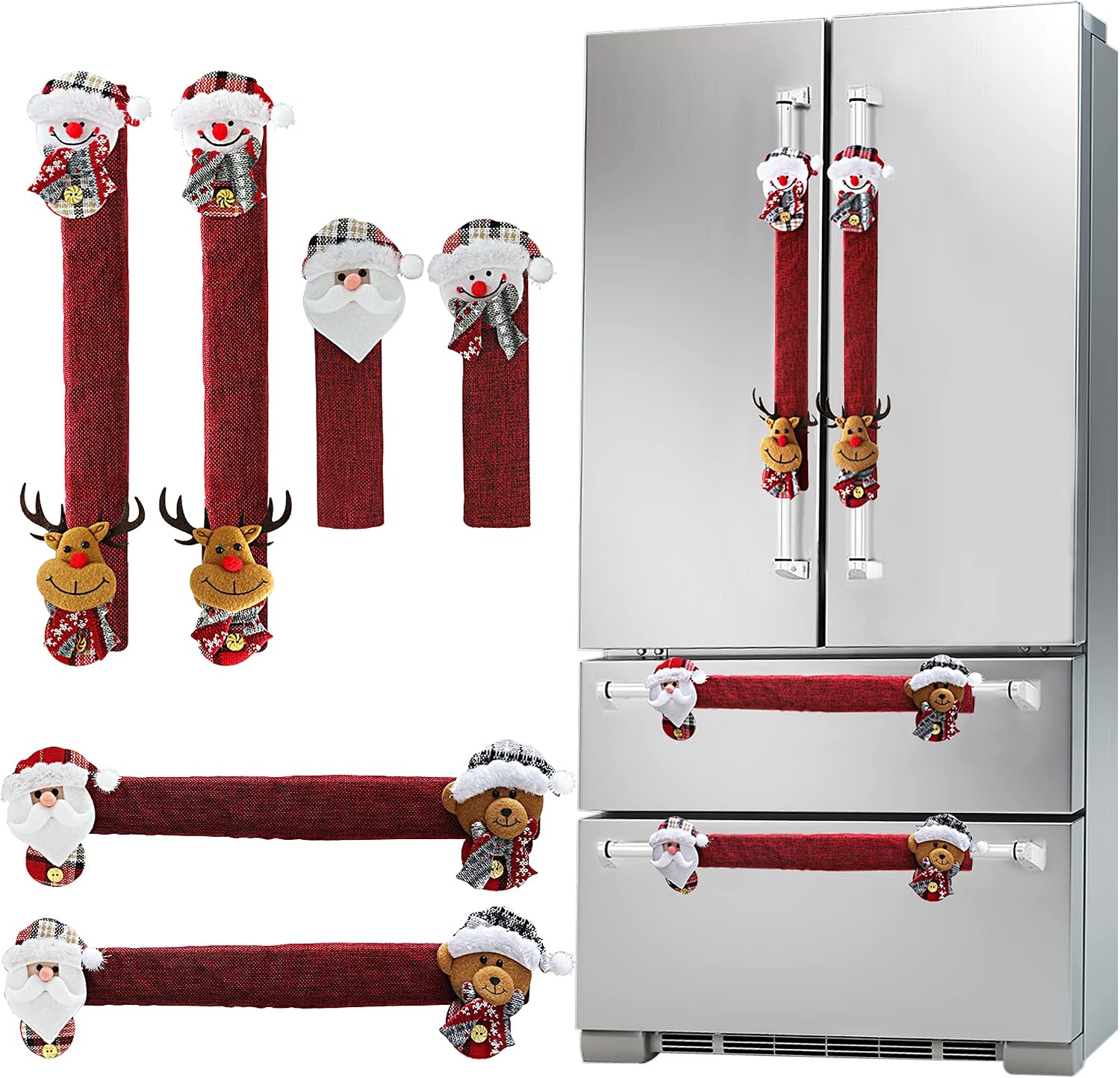 Kitchen Appliances For.Xmas - Set di 6 Coperture per Maniglie