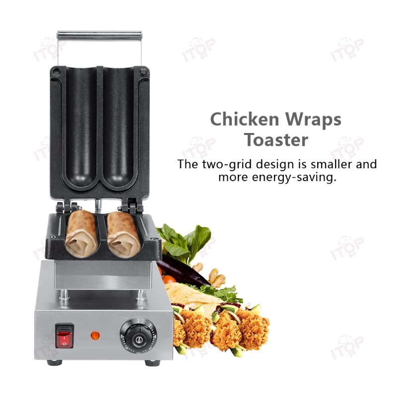 Sandwich Press Grill - Macchina per Shawarma, Gyro, Tortilla, Wrap,
