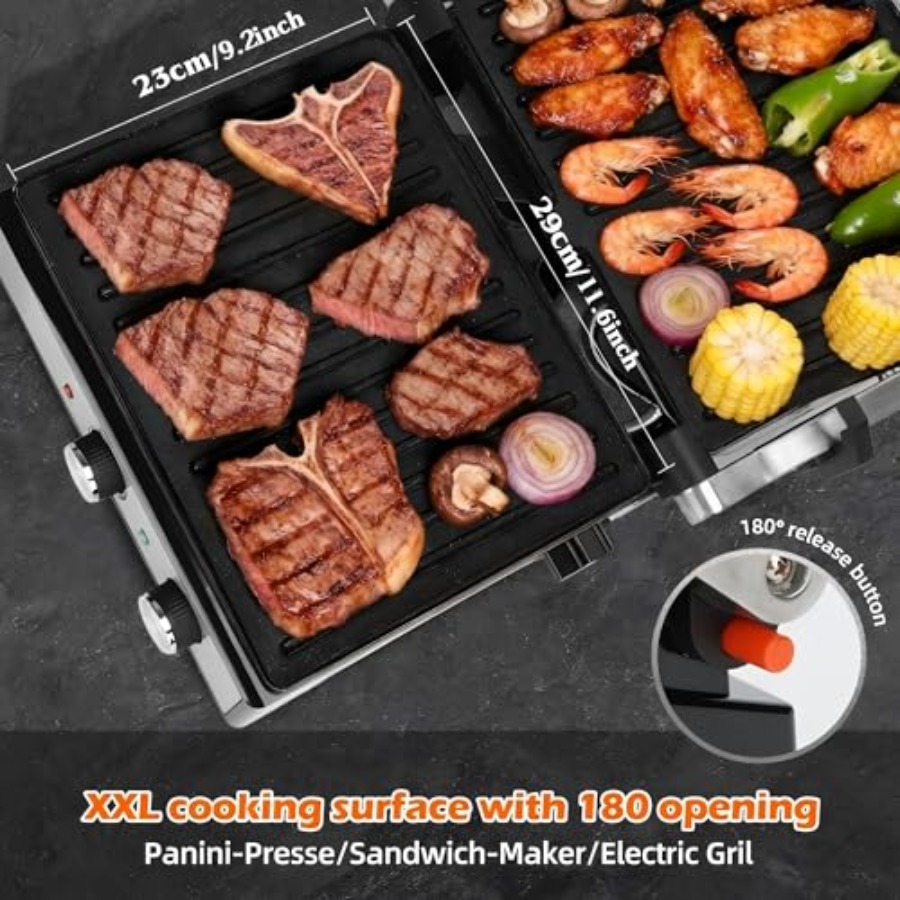 Pressa per Panini con Impostaz - Sandwich Press Grill recensione e prezzo