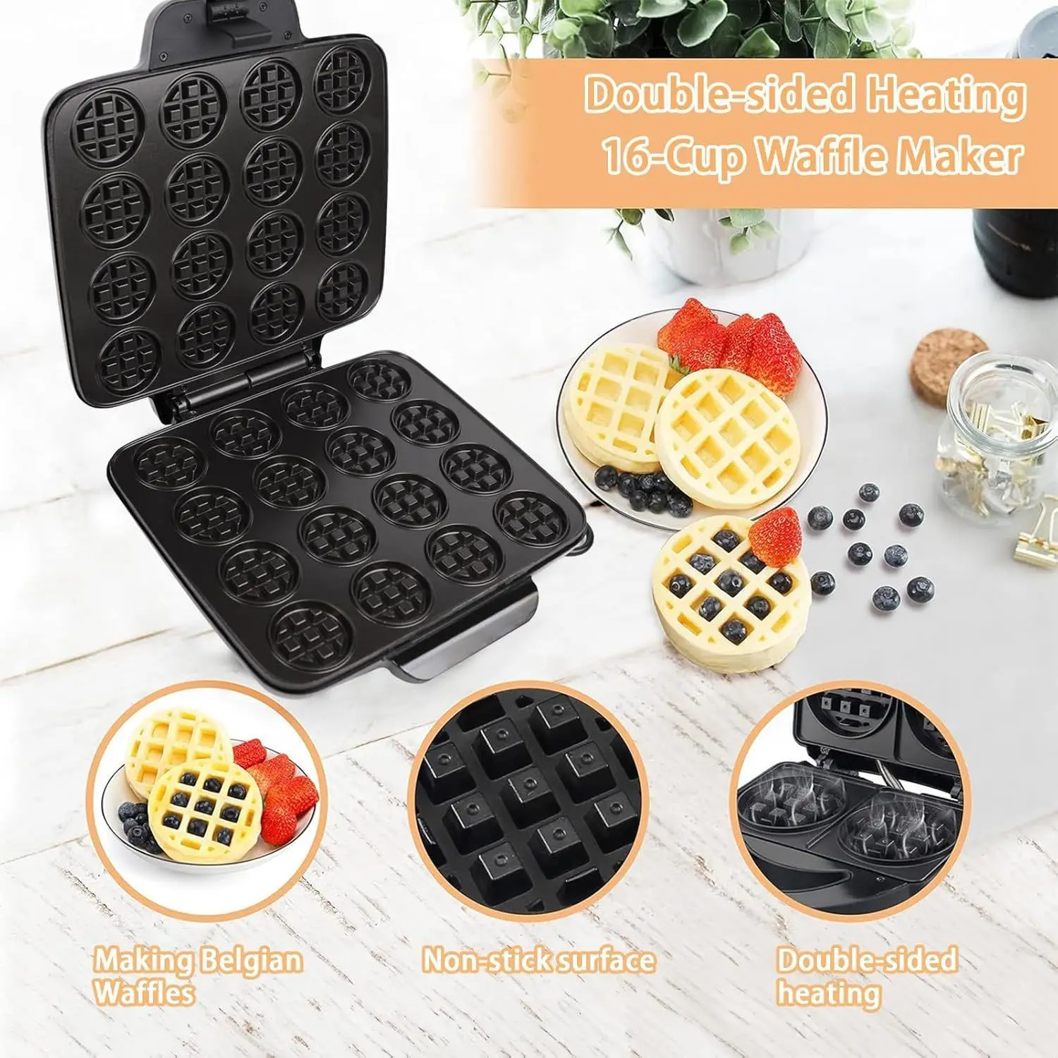 Macchina per Waffle a 16 Fori, - Sandwich Press Grill recensione e prezzo