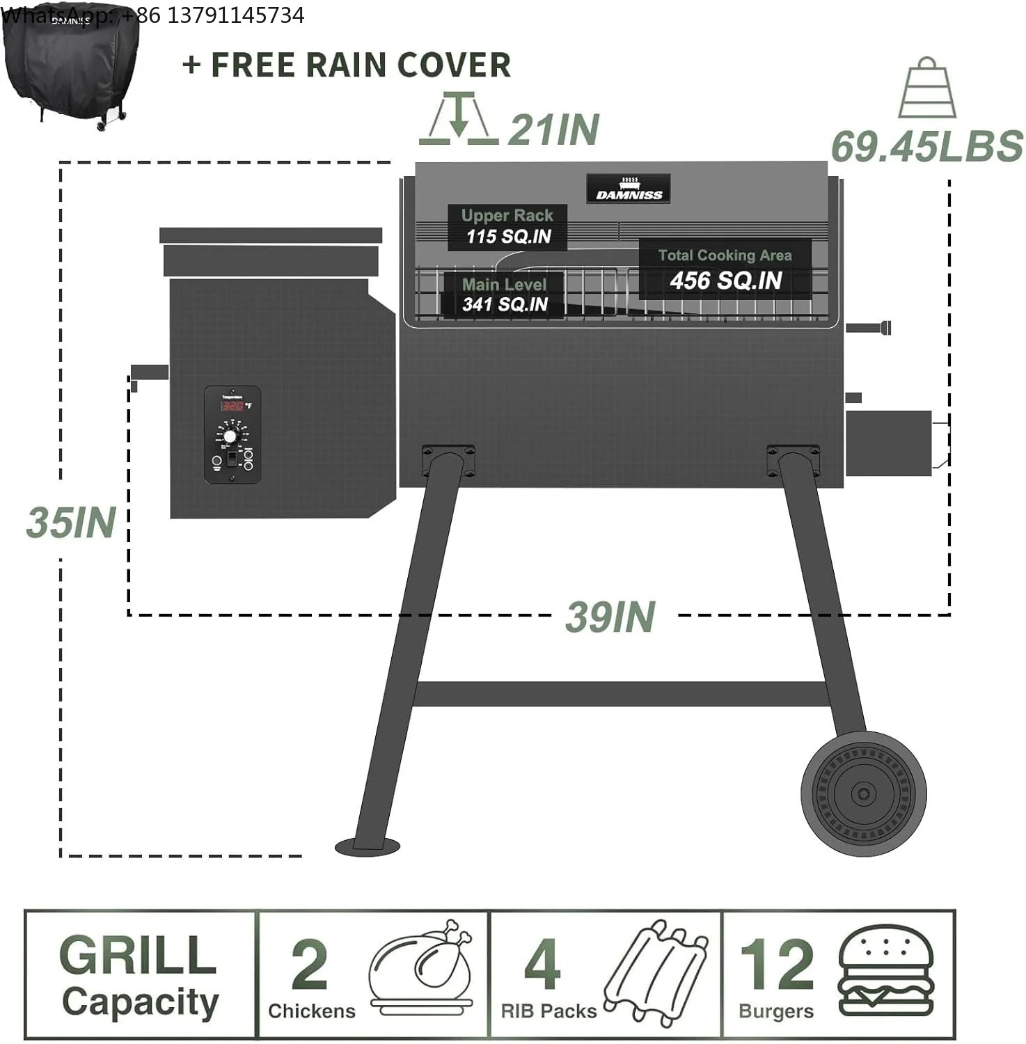 Griglia elettrica a pellet di  - Electric Smoker Bbq recensione e prezzo