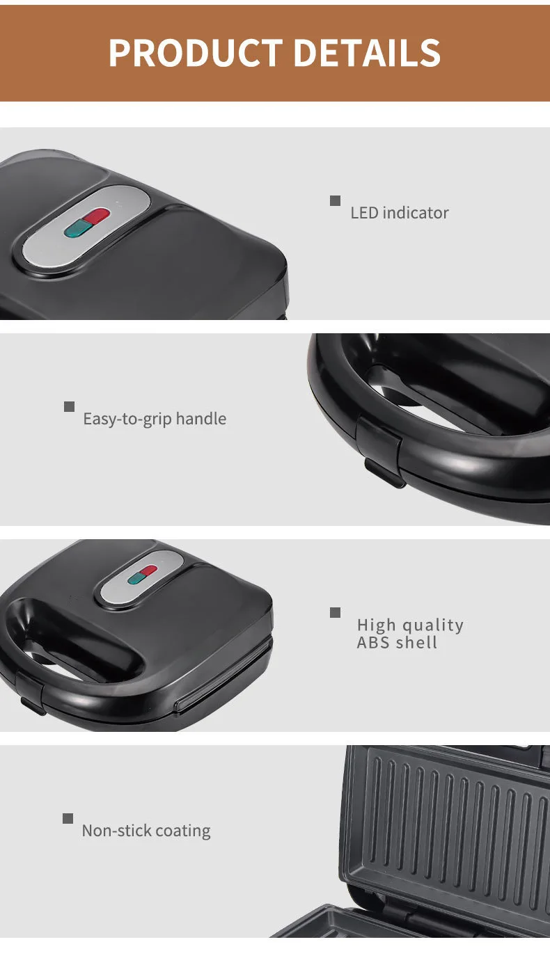 Elettrodomestico 220/110V 10 i - Sandwich Press Grill recensione e prezzo
