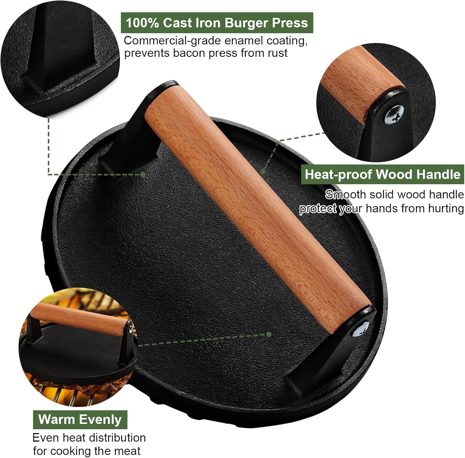 EWFEN Pressa per Hamburger, Pr - Sandwich Press Grill recensione e prezzo